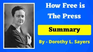 Read more about the article How Free is the Press Summary