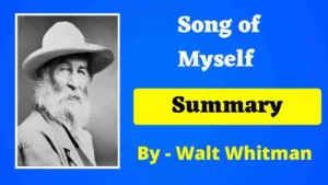 Read more about the article Song of Myself Summary